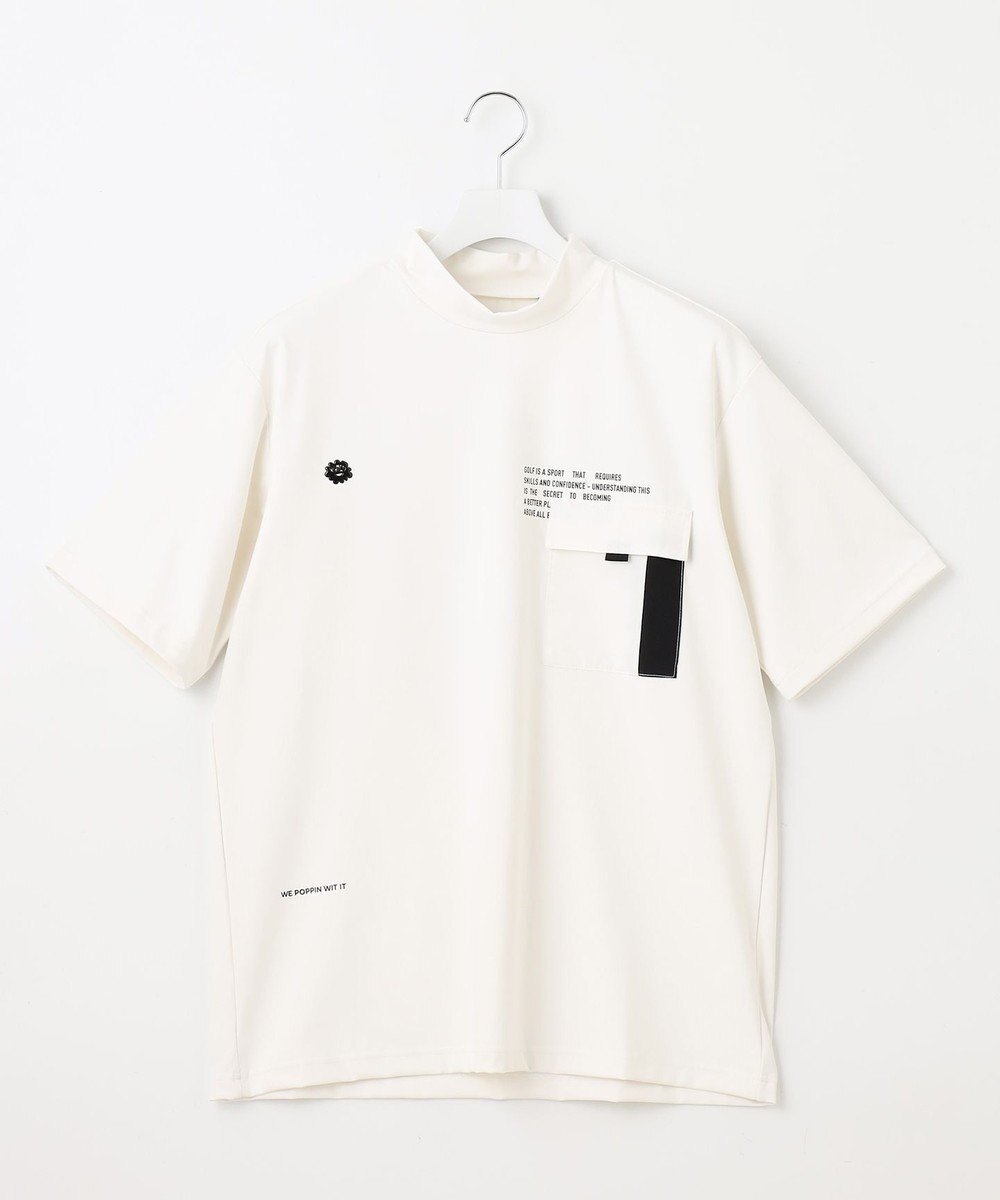 【ピーダブリュサーキュラス/PW CIRCULUS / MEN】の【UVカット / 吸水速乾 / 伸縮性抜群】【MEN】ポケットモック T インテリア・キッズ・メンズ・レディースファッション・服の通販 founy(ファニー) 　ファッション　Fashion　メンズファッション　Fashion for Men　トップス・カットソー　Cut & Sew Tops　メンズシャツ　Shirts　カットソー　Cut and Sewn Top　グラフィック　Graphic, Graphic Design　ストレッチ　Stretch, Stretchy Fabric　ドット　Polka Dot, Dot Pattern　ポケット　Pocket, Pocket Detail　モックネック　Mock Neck, Short Turtleneck　人気　Popular, Best Seller　吸水　Absorbent, Quick-Dry　夏　Summer　春　Spring　S/S・春夏　SS, Spring/Summer, Warm Season　ホワイト系|ID: prp329100004738974 ipo3291000000034230011
