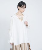 【コキュウ/COQ】のFIN オーバーサイズセーラーカラーブラウス 人気、トレンドファッション・服の通販 founy(ファニー) ファッション Fashion レディースファッション Fashion for Women トップス・カットソー Cut & Sew Tops シャツ・ブラウス・オフィスカジュアル Elegant Blouses & Button-Ups 洗える Machine Washable コレクション Collection, Seasonal Line シアー Sheer, See-Through バランス Balance, Style Balance A/W・秋冬 Autumn/Winter S/S・春夏 SS, Spring/Summer, Warm Season 犬 Dog 夏 Summer thumbnail オフホワイト|ID: prp329100004738993 ipo3291000000034640447