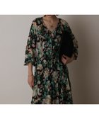 【グレース コンチネンタル/GRACE CONTINENTAL】のフラワープリントカフタンドレス 人気、トレンドファッション・服の通販 founy(ファニー) ファッション Fashion レディースファッション Fashion for Women ワンピース Dresses フォーマル・パーティードレス・結婚式用ドレス Elegant & Casual Dresses ギャザー Gathered, Ruffled フリル Frill, Ruffle プリーツ Pleats, Pleated ロング Long, Long-Length エレガント 上品 Elegant 夏 Summer 春 Spring S/S・春夏 SS, Spring/Summer, Warm Season thumbnail ブラック|ID: prp329100004739010 ipo3291000000034230840