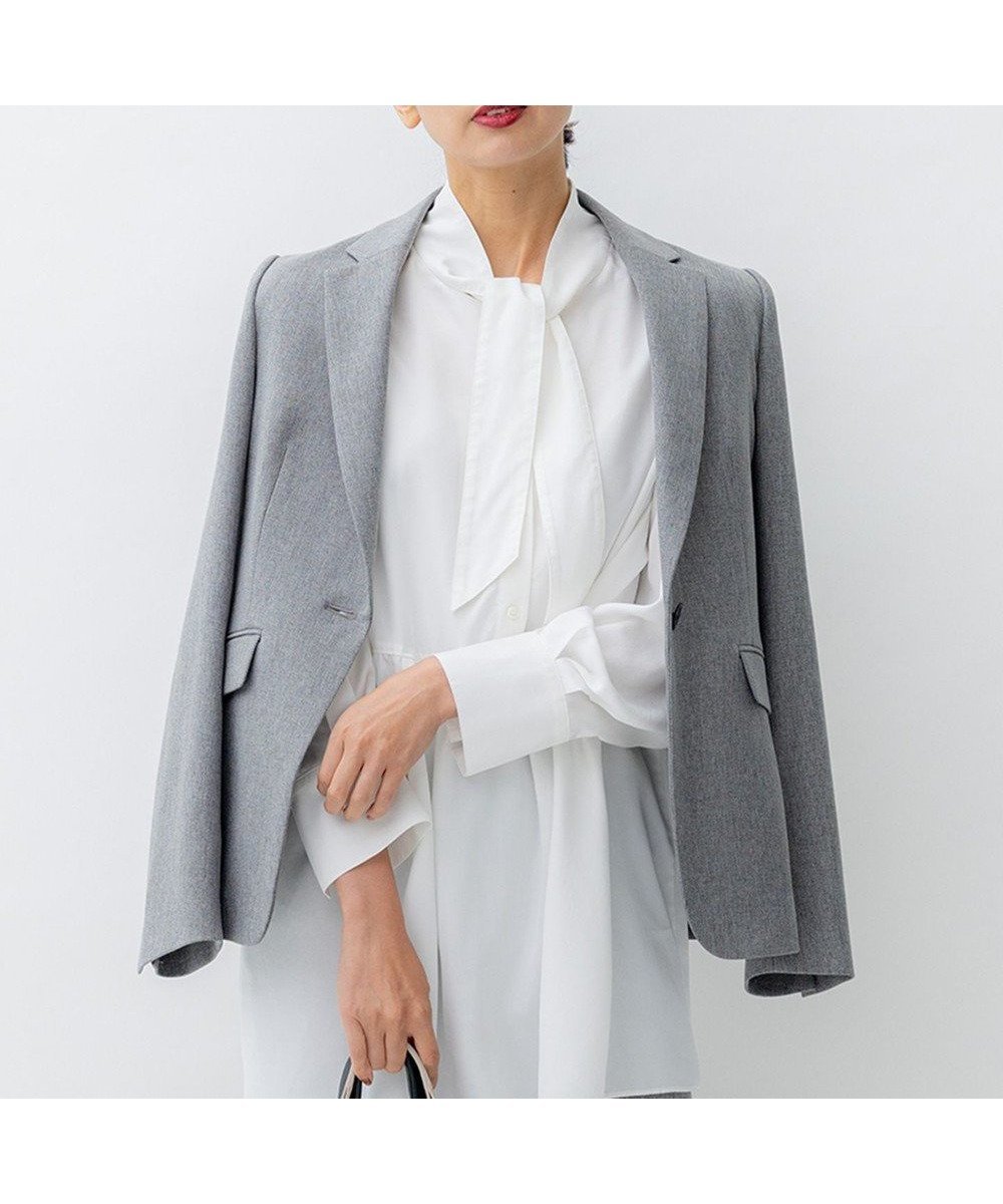 【23区/NIJYUSANKU】の【洗える】ウールライクカルゼ テーラード ジャケット 人気、トレンドファッション・服の通販 founy(ファニー) 　ファッション　Fashion　レディースファッション　Fashion for Women　アウター　Coat / Outerwear Collection　レディースジャケット・軽アウター　Jackets　テーラードジャケット / 通勤・きれいめスタイル　Tailored Jackets & Blazers　インナー　Innerwear　洗える　Machine Washable　シンプル　Simple, Minimal　ジャケット　Jacket, Outerwear　ストレッチ　Stretch, Stretchy Fabric　スリット　Slit, Slit Detail　スーツ　Suit, Formalwear　セットアップ　Set-Up, Coordinated Outfit　ツイル　Twist, Twisted Detail　テーパード　Tapered, Tapered Pants　テーラード　Tailored, Tailored Fit　マニッシュ　Mannish, Boyish　リアル　Real, Realistic　A/W・秋冬　Autumn/Winter　冬　Winter / This Winter　2023年　2023　2023-2024秋冬・A/W　Autumn/Winter 2023–24 AW23–24　 other-1|ID: prp329100004739092 ipo3291000000034232387