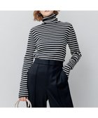 【23区/NIJYUSANKU】の【洗える】ウーステッドウール タートルネック ニット 人気、トレンドファッション・服の通販 founy(ファニー) ファッション Fashion レディースファッション Fashion for Women トップス・カットソー Cut & Sew Tops ニット Knit Tops & Sweaters タートルネック・ハイネックトップス Turtlenecks & High-Neck Tops エレガント 上品 Elegant 洗える Machine Washable 秋 Autumn シルク Silk, 100% Silk シンプル Simple, Minimal スリット Slit, Slit Detail セーター Sweater, Knitwear タートル Turtleneck, Turtle Collar タートルネック Turtleneck, High Neck ビッグ Big, Oversized ボーダー Border, Stripe 無地 Plain, Solid Color 冬 Winter / This Winter A/W・秋冬 Autumn/Winter おすすめ Recommended / Our Picks 2023年 2023 2023-2024秋冬・A/W Autumn/Winter 2023–24 AW23–24 thumbnail ブラック×オフボーダー|ID: prp329100004739122 ipo3291000000034232635