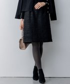 【組曲/KUMIKYOKU】のファンシーツィード ミニスカート ブラック系|ID: prp329100004739161 ipo3291000000034233048