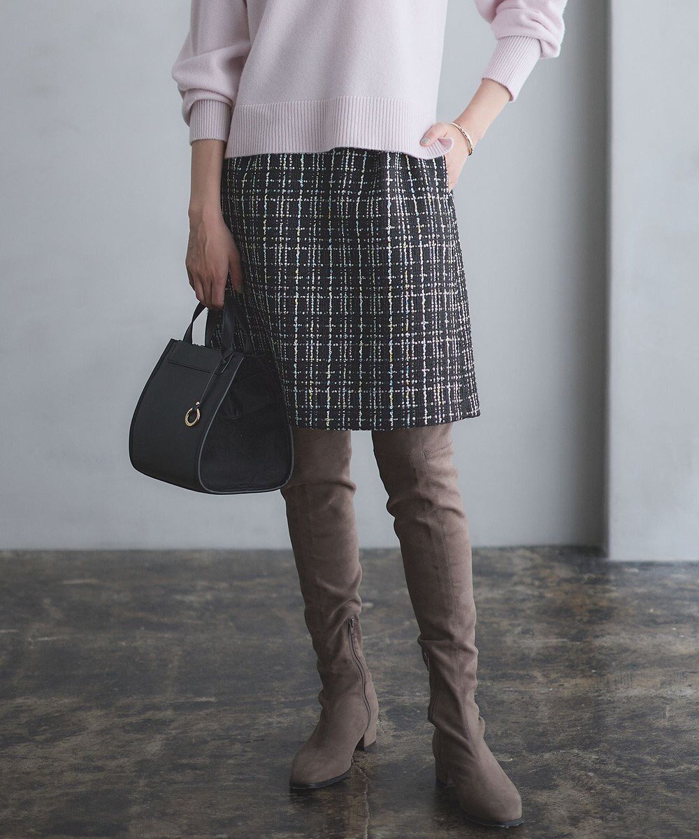 【組曲/KUMIKYOKU】のファンシーツィード ミニスカート インテリア・キッズ・メンズ・レディースファッション・服の通販 founy(ファニー) ファッション Fashion レディースファッション Fashion for Women スカート Skirts ミニスカート Mini Skirts カラフル Colorful Design シンプル Simple, Minimal ツイード/ツィード Choker, Choker Necklace ツイード Twill, Twill Weave ミニスカート Mini Skirt, Short Skirt エレガント 上品 Elegant A/W・秋冬 Autumn/Winter ブラック系9|ID: prp329100004739161 ipo3291000000034233049