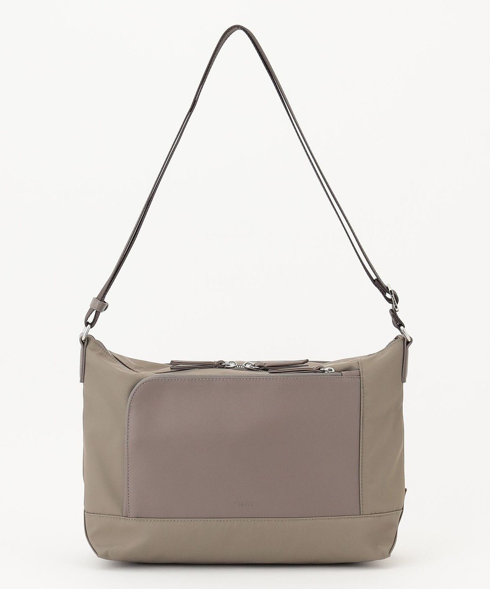 【イザック/Y'SACCS】のナイロン×リサイクルレザー コンビマルチショルダー インテリア・キッズ・メンズ・レディースファッション・服の通販 founy(ファニー) ファッション Fashion レディースファッション Fashion for Women スクエア Square, Square Shape スマート Smart, Elegant トラベル Travel, Travel Gear バランス Balance, Style Balance フロント Front, Front Design ポケット Pocket, Pocket Detail グレージュ|ID: prp329100004739171 ipo3291000000034233168