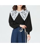 【エニィ スィス/any SiS】の【2WAY】レース襟付き ニット ブラック|ID: prp329100004739190 ipo3291000000034233431