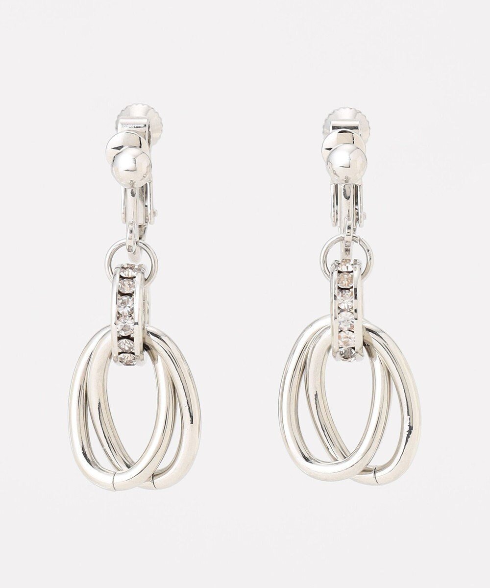 【エニィ スィス/any SiS】のオーバルストーン イヤリング インテリア・キッズ・メンズ・レディースファッション・服の通販 founy(ファニー) 　ファッション　Fashion　レディースファッション　Fashion for Women　ジュエリー　Jewelry　ファッションリング　Fashion Rings　イヤリング・フープ・ドロップタイプ　Hoop, Drop & Clip Earrings　アクセサリー　Fashion Accessories　イヤリング　Earrings　エレガント 上品　Elegant　オーバル　Oval Design　ストーン　Stone, Gem-Like　雑誌　Magazine, Fashion Magazine　シルバー|ID: prp329100004739199 ipo3291000000034233561