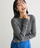 【グリーンパークス/Green Parks】の袖口金釦リブニットプルオーバー 人気、トレンドファッション・服の通販 founy(ファニー) ファッション Fashion レディースファッション Fashion for Women トップス・カットソー Cut & Sew Tops ニット Knit Tops & Sweaters カジュアルプルオーバー・ニットトップス Pullovers & Knit Tops / Casual Pullovers おすすめ Recommended / Our Picks セーター Sweater, Knitwear ベーシック Basic, Essential ポケット Pocket, Pocket Detail メタル Metal, Metal Parts 洗える Machine Washable A/W・秋冬 Autumn/Winter thumbnail Gray Mixture|ID: prp329100004739232 ipo3291000000034233987