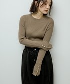 【グリーンパークス/Green Parks】の袖口金釦リブニットプルオーバー 人気、トレンドファッション・服の通販 founy(ファニー) ファッション Fashion レディースファッション Fashion for Women トップス・カットソー Cut & Sew Tops ニット Knit Tops & Sweaters カジュアルプルオーバー・ニットトップス Pullovers & Knit Tops / Casual Pullovers おすすめ Recommended / Our Picks セーター Sweater, Knitwear ベーシック Basic, Essential ポケット Pocket, Pocket Detail メタル Metal, Metal Parts 洗える Machine Washable A/W・秋冬 Autumn/Winter thumbnail Light Beige|ID: prp329100004739232 ipo3291000000034325823