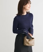 【グリーンパークス/Green Parks】の袖口金釦リブニットプルオーバー 人気、トレンドファッション・服の通販 founy(ファニー) ファッション Fashion レディースファッション Fashion for Women トップス・カットソー Cut & Sew Tops ニット Knit Tops & Sweaters カジュアルプルオーバー・ニットトップス Pullovers & Knit Tops / Casual Pullovers おすすめ Recommended / Our Picks セーター Sweater, Knitwear ベーシック Basic, Essential ポケット Pocket, Pocket Detail メタル Metal, Metal Parts 洗える Machine Washable A/W・秋冬 Autumn/Winter thumbnail Dark Navy|ID: prp329100004739232 ipo3291000000035632637