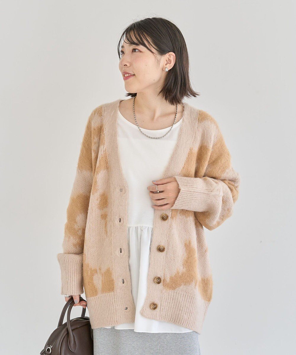 【グリーンパークス/Green Parks】のアニマル柄カーディガン インテリア・キッズ・メンズ・レディースファッション・服の通販 founy(ファニー) ファッション Fashion レディースファッション Fashion for Women トップス・カットソー Cut & Sew Tops ニット Knit Tops & Sweaters カーディガン・羽織り Layered Style Cardigans おすすめ Recommended / Our Picks アニマル Animal Print カーディガン Cardigan, Knitwear セーター Sweater, Knitwear ポケット Pocket, Pocket Detail A/W・秋冬 Autumn/Winter Brown|ID: prp329100004739236 ipo3291000000034234006
