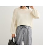 【グリーンパークス/Green Parks】のシアーゆったりニットプルオーバー Off White|ID: prp329100004739244 ipo3291000000036117022