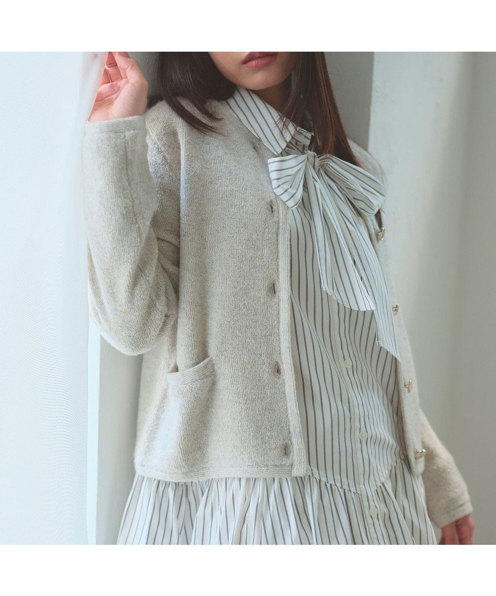 【フェルゥ/Feroux】のブークレー ニット ジャケット インテリア・キッズ・メンズ・レディースファッション・服の通販 founy(ファニー) ファッション Fashion レディースファッション Fashion for Women アウター Coat / Outerwear Collection レディースジャケット・軽アウター Jackets インナー Innerwear カーディガン Cardigan, Knitwear クラシカル Classical, Vintage-Inspired ジャケット Jacket, Outerwear セーター Sweater, Knitwear タートル Turtleneck, Turtle Collar ツイード Twill, Twill Weave フリル Frill, Ruffle ループ Loop, Loop Knit A/W・秋冬 Autumn/Winter 羽織 Haori, Light Jacket ビジネス 仕事 通勤 Business / Work / Commuting アイボリー系|ID: prp329100004739250 ipo3291000000034234094