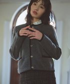 【フェルゥ/Feroux】のブークレー ニット ジャケット グレー系|ID: prp329100004739250 ipo3291000000034234096