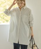 【アメリカンホリック/AMERICAN HOLIC】のイージーケアオーバーチュニックシャツ Stripe|ID: prp329100004739264 ipo3291000000035632683