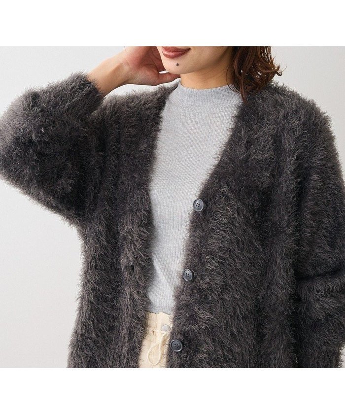 【グリーンパークス/Green Parks】のシャギーVネックカーディガン インテリア・キッズ・メンズ・レディースファッション・服の通販 founy(ファニー) https://founy.com/ ファッション Fashion レディースファッション Fashion for Women トップス・カットソー Cut & Sew Tops カーディガン・羽織り Layered Style Cardigans Vネックトップス V-Neck Tops / V-Cut Neckline Shirts おすすめ Recommended / Our Picks カーディガン Cardigan, Knitwear シンプル Simple, Minimal ボトム Bottoms, Lower Wear ポケット Pocket, Pocket Detail レギュラー Regular, Standard Fit 今季 This Season, Current Season A/W・秋冬 Autumn/Winter |ID: prp329100004739289 ipo3291000000034234352