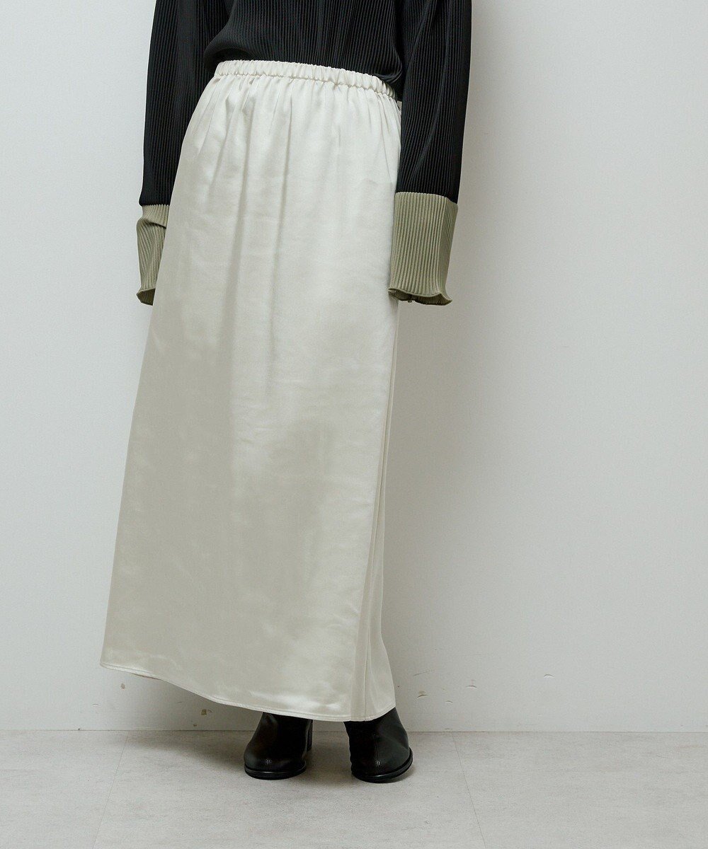 【グリーンパークス/Green Parks】のすっきり見えシルエットサテンナロースカート 人気、トレンドファッション・服の通販 founy(ファニー) ファッション Fashion レディースファッション Fashion for Women スカート Skirts おすすめ Recommended / Our Picks とろみ Fluid, Flowy Fabric サテン Satin, Glossy Fabric バランス Balance, Style Balance フラワー Flower, Floral ポケット Pocket, Pocket Detail モノトーン Monotone, Black and White 今季 This Season, Current Season 無地 Plain, Solid Color A/W・秋冬 Autumn/Winter other-1|ID: prp329100004739320 ipo3291000000034325866