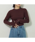 【グリーンパークス/Green Parks】のもちやわ袖口釦リブニットプルオーバー 人気、トレンドファッション・服の通販 founy(ファニー) ファッション Fashion レディースファッション Fashion for Women トップス・カットソー Cut & Sew Tops ニット Knit Tops & Sweaters カジュアルプルオーバー・ニットトップス Pullovers & Knit Tops / Casual Pullovers おすすめ Recommended / Our Picks インナー Innerwear セーター Sweater, Knitwear フィット Fit, Slim Fit ベーシック Basic, Essential ポケット Pocket, Pocket Detail メタル Metal, Metal Parts エレガント 上品 Elegant A/W・秋冬 Autumn/Winter thumbnail Brown|ID: prp329100004739323 ipo3291000000034234568