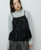 【グリーンパークス/Green Parks】の表面感ベロアバルーンキャミビスチェ Black|ID: prp329100004739328 ipo3291000000035411456