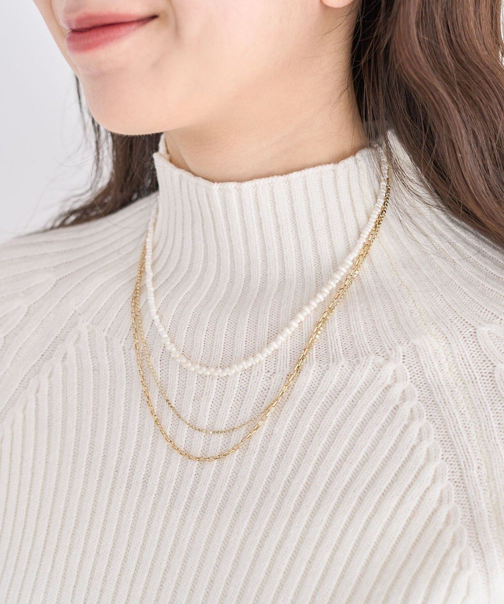 【グリーンパークス/Green Parks】のevery walk.3WAYパールMIXネックレス インテリア・キッズ・メンズ・レディースファッション・服の通販 founy(ファニー) 　ファッション　Fashion　レディースファッション　Fashion for Women　ジュエリー　Jewelry　ネックレス　Necklaces & Pendants　アクセサリー　Fashion Accessories　チェーン　Chain, Chain Strap　ネックレス　Necklace, Pendant Necklace　パール　Pearl, Pearl Accent　Gold|ID: prp329100004739330 ipo3291000000034545317