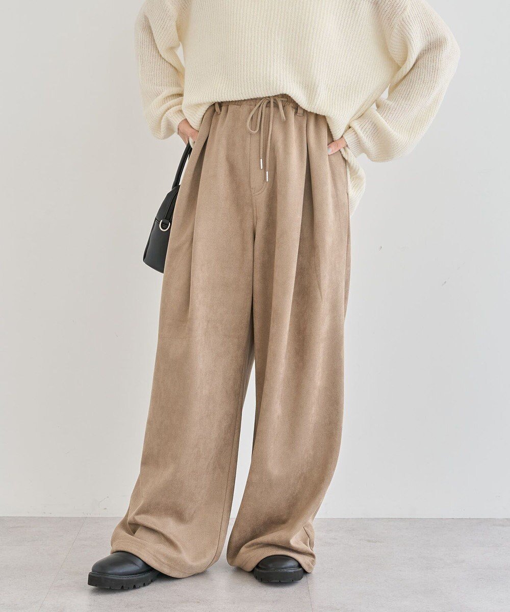【グリーンパークス/Green Parks】の・SUGAR SPOON スエードポンチカーブパン インテリア・キッズ・メンズ・レディースファッション・服の通販 founy(ファニー) ファッション Fashion レディースファッション Fashion for Women パンツ Pants & Trousers おすすめ Recommended / Our Picks トレンド Trend, Trending Now ポケット Pocket, Pocket Detail ワイド Wide, Wide Fit A/W・秋冬 Autumn/Winter Beige|ID: prp329100004739345 ipo3291000000034234751