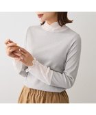 【グリーンパークス/Green Parks】の・Petit Fleur チュールキリカエラメリブタート 人気、トレンドファッション・服の通販 founy(ファニー) ファッション Fashion レディースファッション Fashion for Women トップス・カットソー Cut & Sew Tops シャツ・ブラウス・オフィスカジュアル Elegant Blouses & Button-Ups ロングTシャツ・Tシャツ Longline T-Shirts & Tees カットソー・ベーシックTシャツ Cut-and-Sewn Tops / Stretch Tees & Basics インナー Innerwear カットソー Cut and Sewn Top ハイネック High Neck, Mock Neck フェミニン Feminine, Girly ポケット Pocket, Pocket Detail A/W・秋冬 Autumn/Winter thumbnail Gray Mixture|ID: prp329100004739346 ipo3291000000034234768