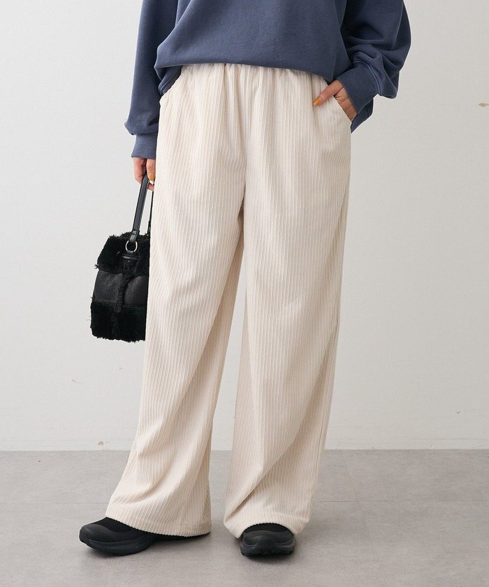 【グリーンパークス/Green Parks】の・ELENCARE DUE コーデュロイイージーパン インテリア・キッズ・メンズ・レディースファッション・服の通販 founy(ファニー) https://founy.com/ ファッション Fashion レディースファッション Fashion for Women パンツ Pants & Trousers おすすめ Recommended / Our Picks コーデュロイ Corduroy, Cord Fabric ストレート Straight, Straight Cut ポケット Pocket, Pocket Detail ワイド Wide, Wide Fit A/W・秋冬 Autumn/Winter |ID: prp329100004739348 ipo3291000000034234788