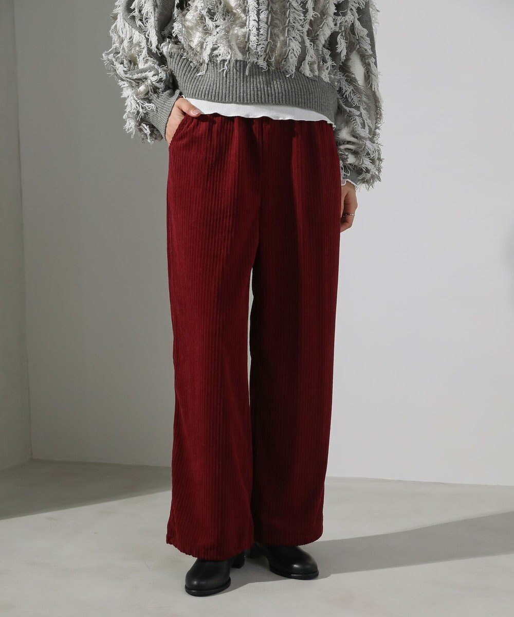 【グリーンパークス/Green Parks】の・ELENCARE DUE コーデュロイイージーパン インテリア・キッズ・メンズ・レディースファッション・服の通販 founy(ファニー) ファッション Fashion レディースファッション Fashion for Women パンツ Pants & Trousers おすすめ Recommended / Our Picks コーデュロイ Corduroy, Cord Fabric ストレート Straight, Straight Cut ポケット Pocket, Pocket Detail ワイド Wide, Wide Fit A/W・秋冬 Autumn/Winter Bordeaux|ID: prp329100004739348 ipo3291000000034325888