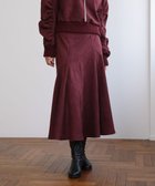 【グリーンパークス/Green Parks】の・ELENCARE DUE スエードポンチフレアスカー Bordeaux|ID: prp329100004739353 ipo3291000000034325914