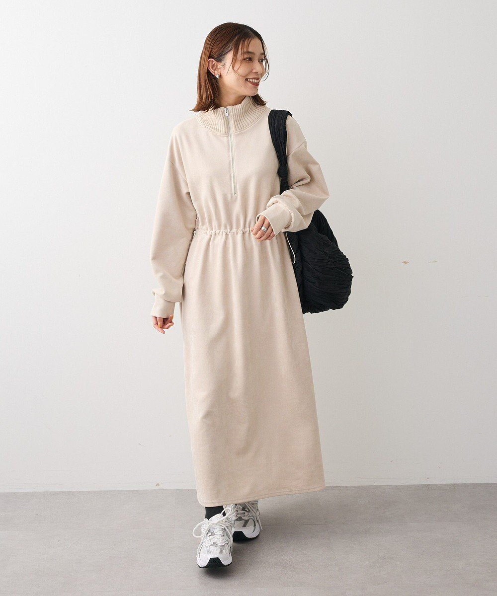 【グリーンパークス/Green Parks】の・ELENCARE DUE スエードポンチワンピース インテリア・キッズ・メンズ・レディースファッション・服の通販 founy(ファニー) ファッション Fashion レディースファッション Fashion for Women ワンピース Dresses おすすめ Recommended / Our Picks シンプル Simple, Minimal スポーティ Sporty, Casual Athletic フェミニン Feminine, Girly ポケット Pocket, Pocket Detail A/W・秋冬 Autumn/Winter Ivory|ID: prp329100004739357 ipo3291000000034234854