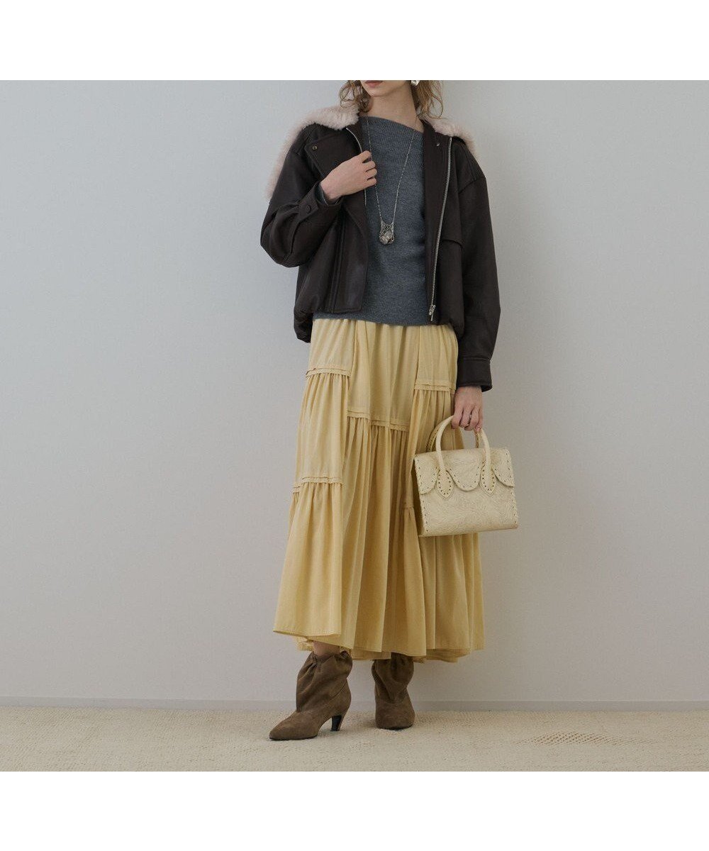 【グレース コンチネンタル/GRACE CONTINENTAL】のフェイクレザーボンバージャケット 人気、トレンドファッション・服の通販 founy(ファニー) 　ファッション　Fashion　レディースファッション　Fashion for Women　アウター　Coat / Outerwear Collection　レディースジャケット・軽アウター　Jackets　ジャケット　Jacket, Outerwear　トレンド　Trend, Trending Now　ドレス　Dress, One-Piece　フェイクレザー　Faux Leather, PU Leather　プリント　Print, Printed Pattern　モノトーン　Monotone, Black and White　リアル　Real, Realistic　ロング　Long, Long-Length　A/W・秋冬　Autumn/Winter　 other-1|ID: prp329100004739383 ipo3291000000035797094