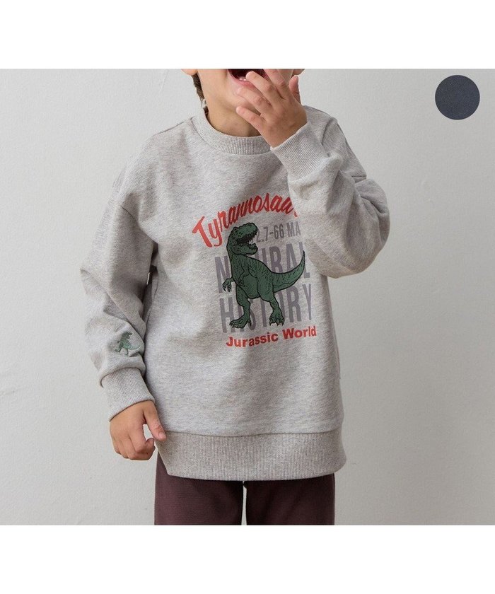 【エニィ/ANY / KIDS】の恐竜プリント 裏毛トレーナー インテリア・キッズ・メンズ・レディースファッション・服の通販 founy(ファニー) https://founy.com/ ファッション Fashion キッズファッション Fashion for Kids トップス・カットソー Cut & Sew Tops 秋 Autumn スウェット / スエット Sweatshirt, Sweatwear スマホ Smartphone, Mobile Device トレンド Trend, Trending Now トレーナー Sweatshirt, Trainer 長袖 Long Sleeve, Full Sleeve フロント Front, Front Design プリント Print, Printed Pattern ポケット Pocket, Pocket Detail モチーフ Motif, Design Theme 冬 Winter / This Winter A/W・秋冬 Autumn/Winter おすすめ Recommended / Our Picks 2025年 2025 2025-2026秋冬・A/W Autumn/Winter 2025–26 AW25–26 |ID: prp329100004740078 ipo3291000000034725085