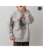 【エニィ/ANY / KIDS】の恐竜プリント 裏毛トレーナー ライトグレー|ID: prp329100004740078 ipo3291000000034725086