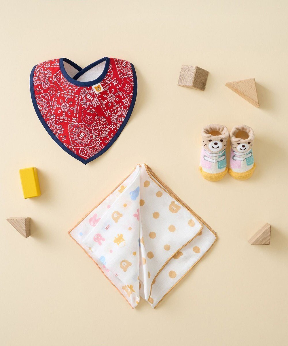【ミキハウスホットビスケッツ/MIKI HOUSE HOT BISCUITS / KIDS】のスタイ&ソックス&ガーゼ ギフトセット【クリアケース付き】 人気、トレンドファッション・服の通販 founy(ファニー) 　ファッション　Fashion　キッズファッション　Fashion for Kids　おすすめ　Recommended / Our Picks　ギフト プレゼント　Gift / Present　ソックス　Socks, Hosiery　ハンカチ　Handkerchief, Hanky　ベビー　Baby, Babywear　 other-1|ID: prp329100004740080 ipo3291000000034241906
