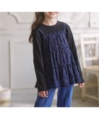 【組曲 / KIDS/KUMIKYOKU】の【110-140㎝】スノウレースレイヤード トップス ネイビー|ID: prp329100004740081 ipo3291000000034241915