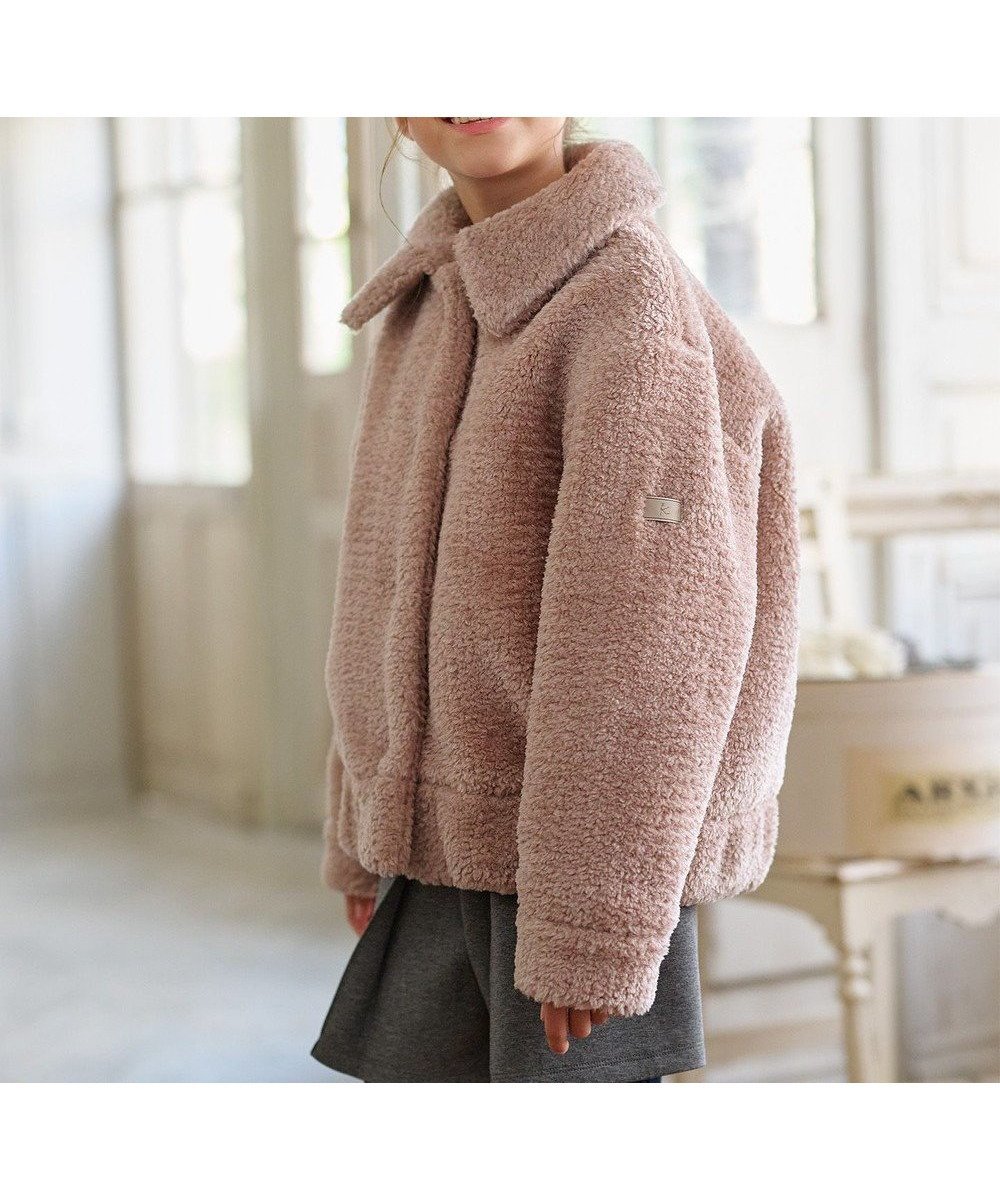 【組曲 / KIDS/KUMIKYOKU】の【110-140㎝】ハグミー ブルゾン インテリア・キッズ・メンズ・レディースファッション・服の通販 founy(ファニー) 　ファッション　Fashion　キッズファッション　Fashion for Kids　アウター　Coat Outerwear /Kids　ジャケット　Jacket, Outerwear　ブルゾン　Blouson, Bomber Jacket　A/W・秋冬　Autumn/Winter　ミルクティー系|ID: prp329100004740098 ipo3291000000034242073