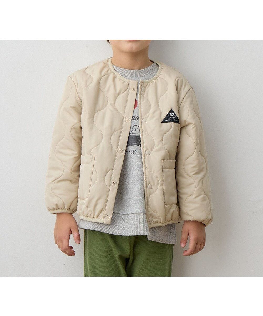 【エニィ/ANY / KIDS】の【洗濯機可能】中綿キルティング ジャケット インテリア・キッズ・メンズ・レディースファッション・服の通販 founy(ファニー) ファッション Fashion キッズファッション Fashion for Kids アウター Coat Outerwear /Kids インナー Innerwear 洗える Machine Washable キルティング Quilted, Quilting ジャケット Jacket, Outerwear スマホ Smartphone, Mobile Device トレンド Trend, Trending Now ブルゾン Blouson, Bomber Jacket ポケット Pocket, Pocket Detail 防寒 Cold Protection, Winter-Ready 冬 Winter / This Winter A/W・秋冬 Autumn/Winter 2025年 2025 2025-2026秋冬・A/W Autumn/Winter 2025–26 AW25–26 ベージュ|ID: prp329100004740106 ipo3291000000034242204