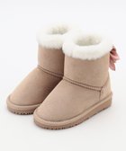 【エニィ/ANY / KIDS】のリボンフェイクムートンブーツ ベージュ|ID: prp329100004740116 ipo3291000000034242506