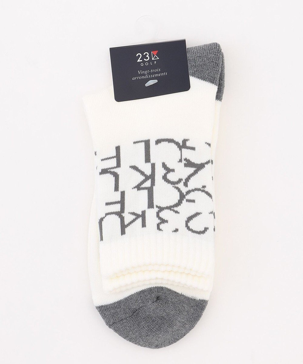 【23区 ゴルフ/23区GOLF / MEN】の【MEN】ロゴレギュラーソックス 18cm 人気、トレンドファッション・服の通販 founy(ファニー) 　ファッション　Fashion　メンズファッション　Fashion for Men　シューズ・靴　Shoes　アクリル　Acrylic Material　ギフト プレゼント　Gift / Present　グラフィック　Graphic, Graphic Design　シンプル　Simple, Minimal　ソックス　Socks, Hosiery　フィット　Fit, Slim Fit　レギュラー　Regular, Standard Fit　抗菌　Antibacterial, Bacteria-Resistant　 other-1|ID: prp329100004740152 ipo3291000000034243131