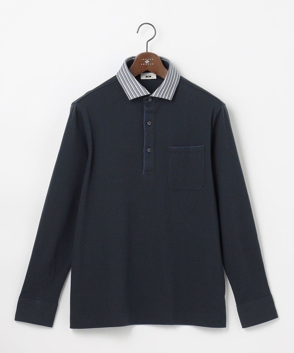 【ジョセフ アブード/JOSEPH ABBOUD / MEN】の【保温・軽量・保形・快適な肌触り】ウィンターダディポロ インテリア・キッズ・メンズ・レディースファッション・服の通販 founy(ファニー) ファッション Fashion メンズファッション Fashion for Men トップス・カットソー Cut & Sew Tops メンズシャツ Shirts ポロシャツ / きれいめカジュアルスタイル Polo Shirts インナー Innerwear コンビ Combo, Combination Style 軽量 Lightweight, Ultra Light ジャカード/ジャガード Jacquard, Woven Pattern ジャケット Jacket, Outerwear ポロシャツ Polo Shirt, Collared Tee 冬 Winter / This Winter A/W・秋冬 Autumn/Winter おすすめ Recommended / Our Picks エレガント 上品 Elegant ビジネス 仕事 通勤 Business / Work / Commuting ネイビー系1|ID: prp329100004740157 ipo3291000000034243348