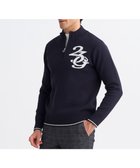 【23区 ゴルフ/23区GOLF / MEN】の【MEN】ロゴグラフィックもちもちニット ネイビー系|ID: prp329100004740158 ipo3291000000034243351