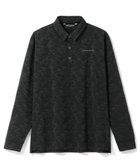 【ゼロハリバートン/ZERO HALLIBURTON / MEN】のカモフラージュ柄 ジャガードポロロングシャツ ZHG-A4A 2b 82853 ゴルフウェア ブラック|ID: prp329100004740202 ipo3291000000034243523