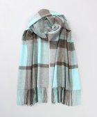 【アウロラ/AURORA】のLANVIN COLLECTION ランバン コレクション カシミヤ チェックストール ライトターコイズ|ID: prp329100004740372 ipo3291000000034313946