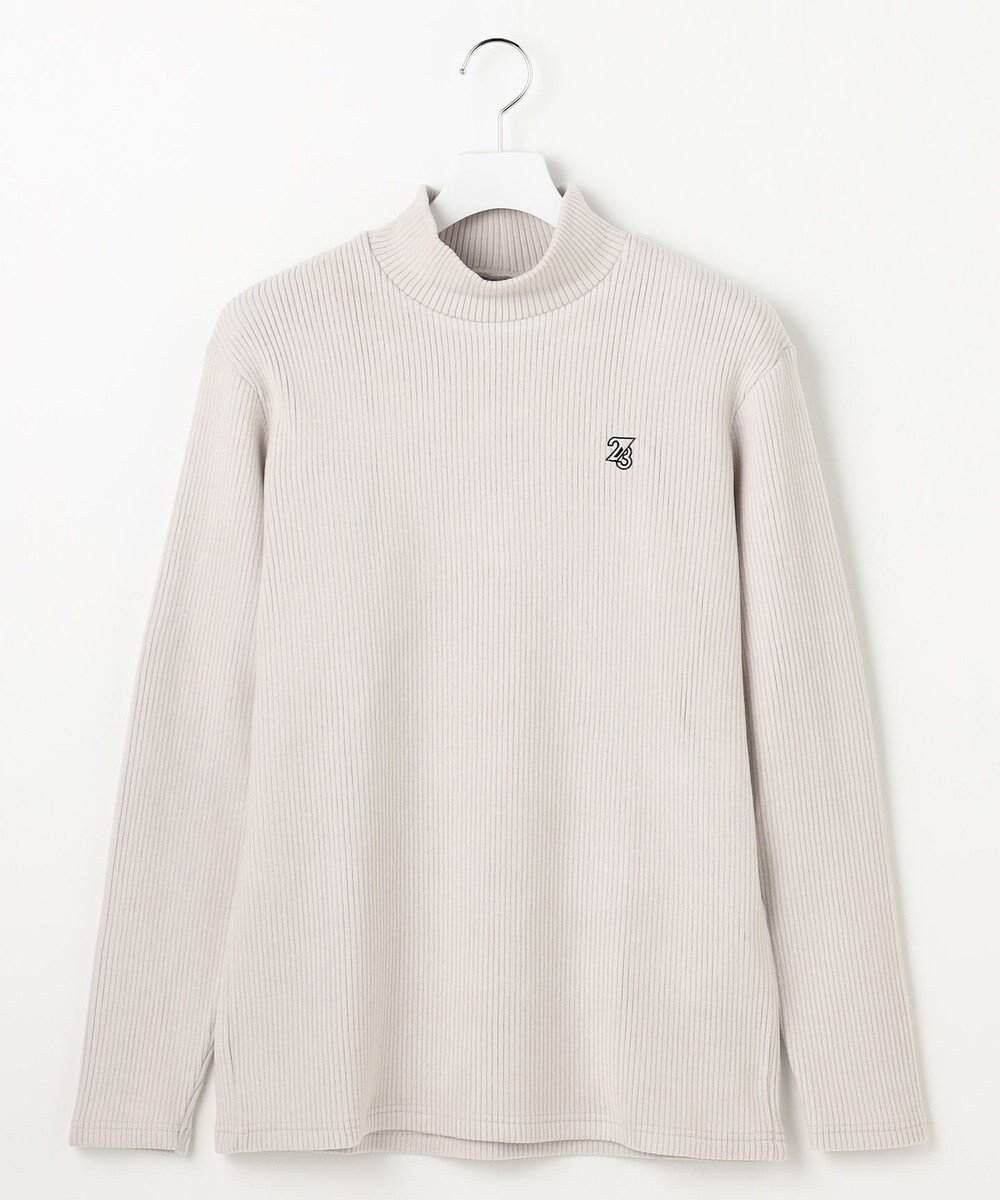 【23区 ゴルフ/23区GOLF / MEN】の【MEN】グランサーモリブハイネックニット インテリア・キッズ・メンズ・レディースファッション・服の通販 founy(ファニー) 　ファッション　Fashion　メンズファッション　Fashion for Men　トップス・カットソー　Cut & Sew Tops　ニット・セーター / 定番トップス　Knit Tops & Sweaters　アクリル　Acrylic Material　コンパクト　Compact, Small Size　シンプル　Simple, Minimal　ストレッチ　Stretch, Stretchy Fabric　スリム　Slim, Slim Fit　セーター　Sweater, Knitwear　定番　Standard, Basic Item　ハイネック　High Neck, Mock Neck　パターン　Pattern, Design Print　ラウンド　Round, Round Neck　冬　Winter / This Winter　A/W・秋冬　Autumn/Winter　エレガント 上品　Elegant　ゴルフ　Golf　2025年　2025　2025春夏・S/S　Spring/Summer 2025 SS25　ライトグレー系|ID: prp329100004741204 ipo3291000000035841907