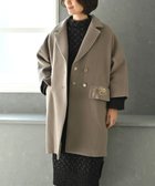 【ムーク/muuc】の〈軽くて暖かい上質ウール混〉野ばら刺繍のコート グレー|ID: prp329100004741211 ipo3291000000034256480