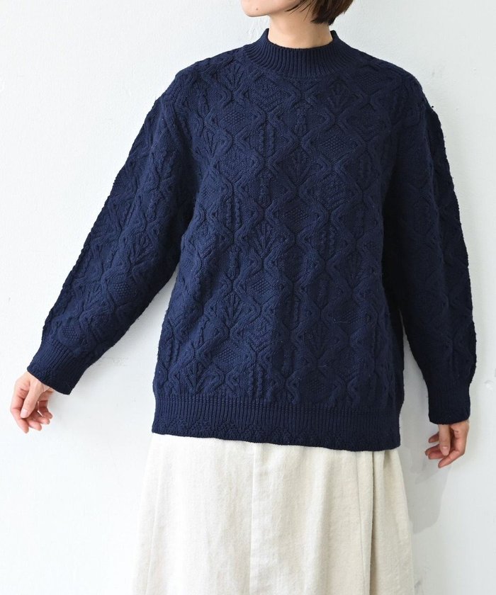 【ムーク/muuc】の〈希少な高品質メリノウール〉〈5種類の模様編み〉ケーブル模様編みパッチワーク柄セーター インテリア・キッズ・メンズ・レディースファッション・服の通販 founy(ファニー) https://founy.com/ ファッション Fashion レディースファッション Fashion for Women トップス・カットソー Cut & Sew Tops ニット Knit Tops & Sweaters キャンバス Canvas, Canvas Fabric セーター Sweater, Knitwear 手編み Hand-Knitted, Handmade Knit パターン Pattern, Design Print パッチワーク Patchwork, Mixed Fabric フランス France, French レース Lace, Lace Fabric A/W・秋冬 Autumn/Winter S/S・春夏 SS, Spring/Summer, Warm Season 再入荷 Restock / Back in Stock 夏 Summer エレガント 上品 Elegant |ID: prp329100004742111 ipo3291000000034266188