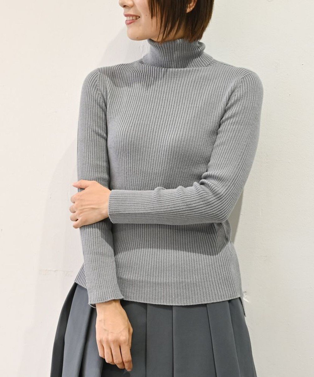 【ムーク/muuc】の〈洗えるニット〉〈肌に優しいニット〉〈カシミヤ×シルク×ウール〉〈通年着られるニット〉リブ編みタートルネックニットプルオーバー インテリア・キッズ・メンズ・レディースファッション・服の通販 founy(ファニー) ファッション Fashion レディースファッション Fashion for Women トップス・カットソー Cut & Sew Tops ニット Knit Tops & Sweaters カジュアルプルオーバー・ニットトップス Pullovers & Knit Tops / Casual Pullovers タートルネック・ハイネックトップス Turtlenecks & High-Neck Tops インナー Innerwear 洗える Machine Washable キャンバス Canvas, Canvas Fabric シルク Silk, 100% Silk セーター Sweater, Knitwear とろみ Fluid, Flowy Fabric 手編み Hand-Knitted, Handmade Knit パターン Pattern, Design Print フィット Fit, Slim Fit ボトム Bottoms, Lower Wear A/W・秋冬 Autumn/Winter S/S・春夏 SS, Spring/Summer, Warm Season 再入荷 Restock / Back in Stock 夏 Summer グレー|ID: prp329100004742154 ipo3291000000034266526