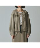 【グレース コンチネンタル/GRACE CONTINENTAL】のトリアセジャージジャケット カーキ|ID: prp329100004742395 ipo3291000000035828423