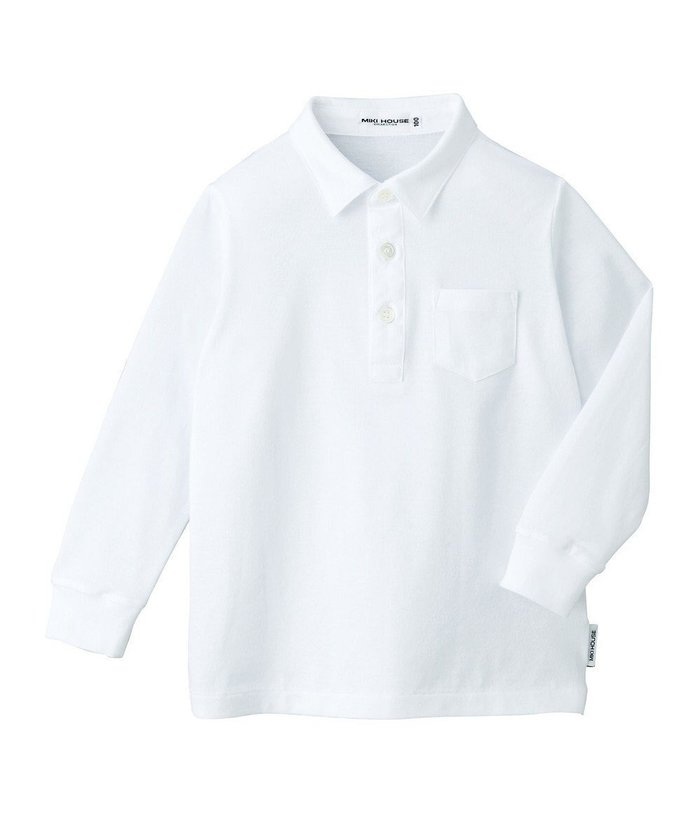 【ミキハウスホットビスケッツ/MIKI HOUSE HOT BISCUITS / KIDS】の【ミキハウス】【95-130cm】 天竺素材の長袖シャツ インテリア・キッズ・メンズ・レディースファッション・服の通販 founy(ファニー) https://founy.com/ ファッション Fashion キッズファッション Fashion for Kids トップス・カットソー Cut & Sew Tops おすすめ Recommended / Our Picks カーディガン Cardigan, Knitwear ハーフ Half, Half-Length ベスト Vest, Waistcoat 夏 Summer S/S・春夏 SS, Spring/Summer, Warm Season A/W・秋冬 Autumn/Winter 長袖 Long Sleeve, Full Sleeve |ID: prp329100004742408 ipo3291000000034269300