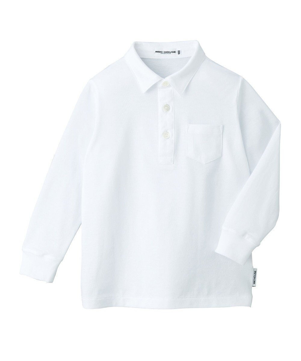 【ミキハウスホットビスケッツ/MIKI HOUSE HOT BISCUITS / KIDS】の【ミキハウス】【95-130cm】 天竺素材の長袖シャツ 人気、トレンドファッション・服の通販 founy(ファニー) ファッション Fashion キッズファッション Fashion for Kids トップス・カットソー Cut & Sew Tops おすすめ Recommended / Our Picks カーディガン Cardigan, Knitwear ハーフ Half, Half-Length ベスト Vest, Waistcoat 夏 Summer S/S・春夏 SS, Spring/Summer, Warm Season A/W・秋冬 Autumn/Winter 長袖 Long Sleeve, Full Sleeve other-1|ID: prp329100004742408 ipo3291000000034269300