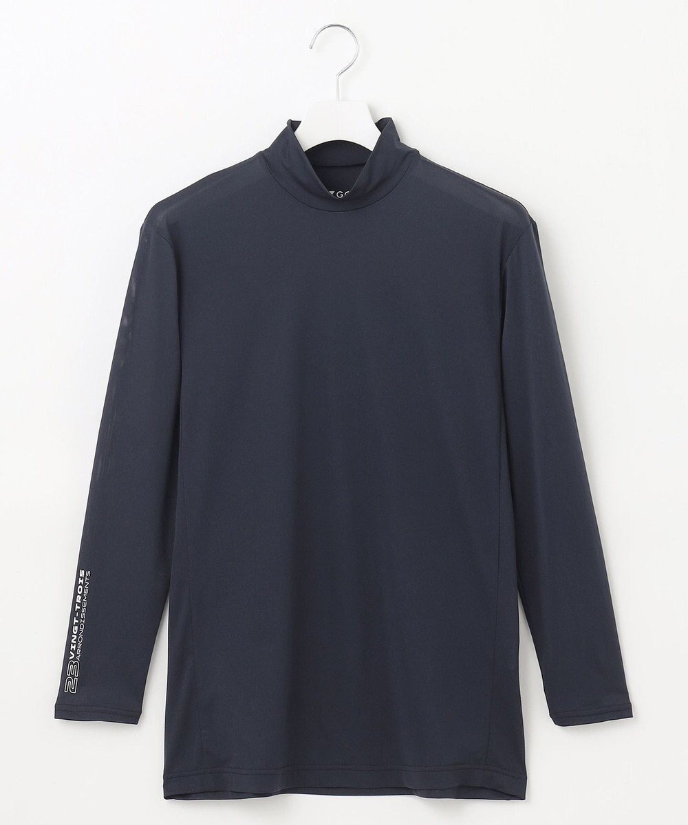 【23区 ゴルフ/23区GOLF / MEN】の【MEN】【吸水速乾/UVケア】30デニール 無地インナーシャツ インテリア・キッズ・メンズ・レディースファッション・服の通販 founy(ファニー) 　ファッション　Fashion　メンズファッション　Fashion for Men　トップス・カットソー　Cut & Sew Tops　メンズシャツ　Shirts　ゴルフ　Golf　インナー　Innerwear　カットソー　Cut and Sewn Top　吸水　Absorbent, Quick-Dry　夏　Summer　定番　Standard, Basic Item　春　Spring　S/S・春夏　SS, Spring/Summer, Warm Season　無地　Plain, Solid Color　ネイビー系|ID: prp329100004742441 ipo3291000000034269645